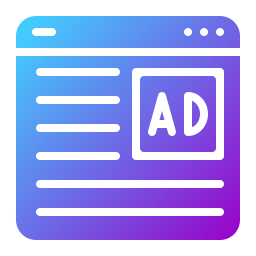 Online advertising icon