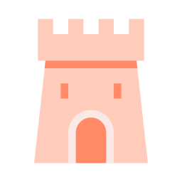 wieża zamkowa ikona