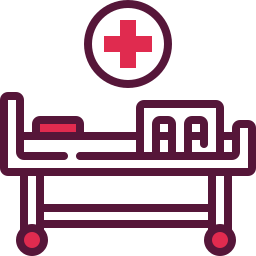 Hospital bed icon