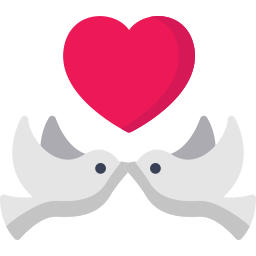 pájaros del amor icono