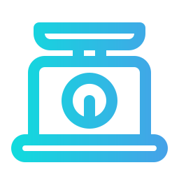 Weight scale icon