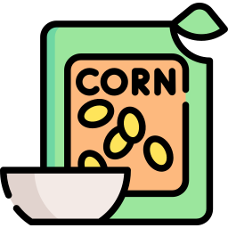 copos de maíz icono