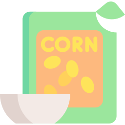 copos de maíz icono