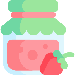 mermelada de fresa icono