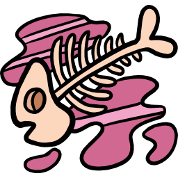 ossos de peixes Ícone