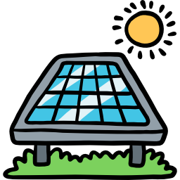 panel solar icono