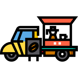 Кофейный грузовик иконка