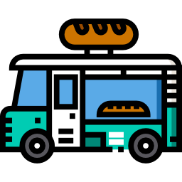 camión de panadería icono