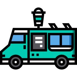 Coffee truck icon