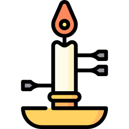 Candle clock icon