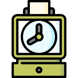 Punch clock icon