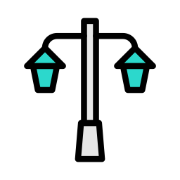 Street lamp icon