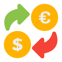 Money exchange icon