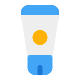 crema solar icono