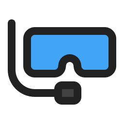 Diving mask icon