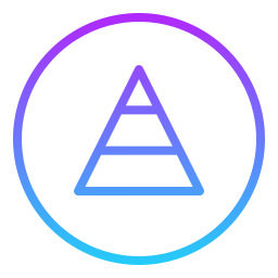diagramme pyramidal Icône