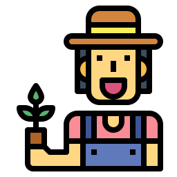 agricultor icono