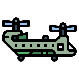 Military helicopter icon