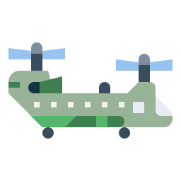 Military helicopter icon