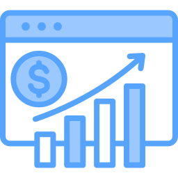 rapport de croissance Icône