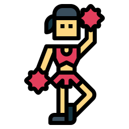 cheerleader icona
