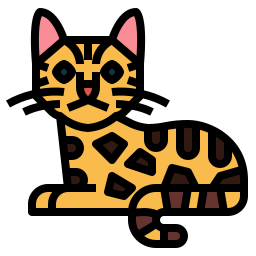Bengal cat icon