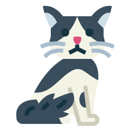 Cymric cat icon