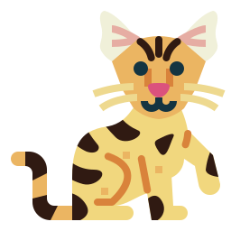 Savannah cat icon