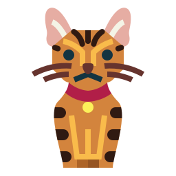 Кот тойгер иконка