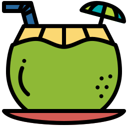 Coconut drink icon