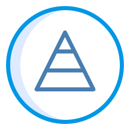 diagramme pyramidal Icône