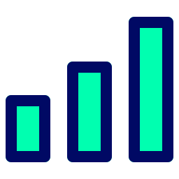 gráfico de barras Ícone