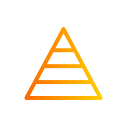 diagramme pyramidal Icône