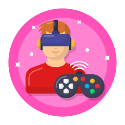jeu en réalité virtuelle Icône