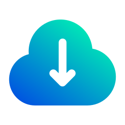 descarga en la nube icono