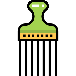 Hair comb icon