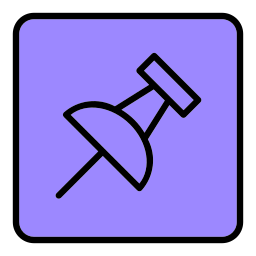 Pin push icon