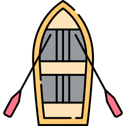 Весельная лодка иконка