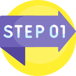 stap 1 icoon
