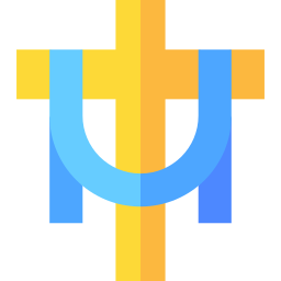 Christian cross icon