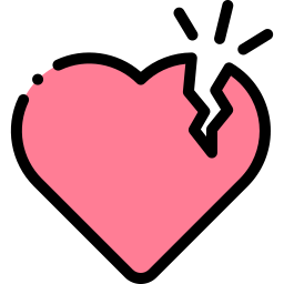 Wounded heart icon