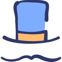 goochelaar hoed icoon