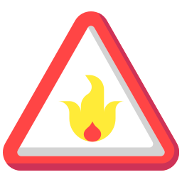 segno di fuoco icona