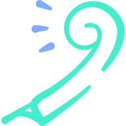 Party whistle icon