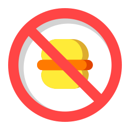 No fast food icon