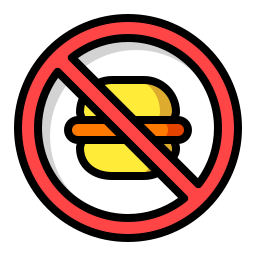 No fast food icon