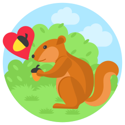 다람쥐와 도토리 icon