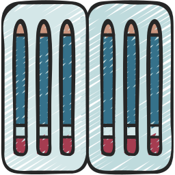 caja de lápices icono