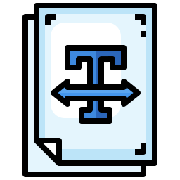 textbreite icon