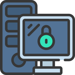 Secure computer icon